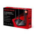 MERCUSYS MR30G AC1200 Router Gigabit fără fir cu două benzi, VITEZĂ: 300 Mbps la 2.4 GHz + 867 Mbps la 5 GHz, SPECIFICAȚII: 4× Antene externe fixe, 2× Gigabit