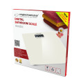 Cântar de baie Esperanza AEROBIC EBS002W Alb, Echipat cu patru senzori tensometrici de înaltă precizie, Capacitate 180kg /396LB, Diviziune 100 g/0.2LB