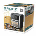 Аэрогриль-фритюрница BROCK DA 1000 BK, 12L, 1800W, LED-дисплей. Стеклянная дверца. Внутренняя подсветка. Температура 40 – 200 °C. Автоматическое отключение