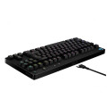 Проводная клавиатура Logitech G PRO TKL, механическая, LIGHTSYNC RGB, раскладка US International, USB, черная