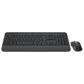 Logitech Беспроводной комплект MK650 Signature, клавиатура и мышь, для бизнеса, раскладка US International, USB, графит Logitech Беспроводной комплект MK650 Signature, клавиатура и мышь, для бизнеса, раскладка US International, USB, графит