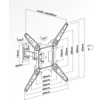 Suport TV de perete Superior SUPSTV017, 23"-55", Sarcină maximă 30 Kg, Vesa 100x100-400x400mm Suport TV de perete Superior SUPSTV017, 23