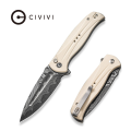 Складной нож, CIVIVI, Incindie C23053-DS1, дамасская сталь 3.48 дюйма, рукоять G10, замок Button Lock