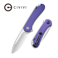 Складной нож, CIVIVI, Elementum C907V, сталь D2 2.96 дюйма, рукоять G10 фиолетовая, лайнер-лок