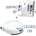 HOBOT LEGEE D8 + S6 Pro / Robot de podea + Robot de Geamuri – Робот мойщик пола + робот-мойщик окон