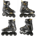 Роликовые коньки для слалома NILS EXTREME NA20002, 40, чёрный / золотистый