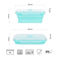 Cutie de prânz pliabilă NC4105 FOLDING CONTAINER/LUNCH BOX MINT 500ML NILS CAMP