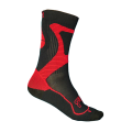 FRSO-N-BK-RD-XL SEBA FR - NANO SPORT SOCKS - BLACK/RED - 45-47