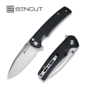 Складной нож, SENCUT, Sachse S21007-5, сталь 9Cr18MoV 88.2мм, рукоять G10, Button Lock