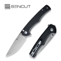Складной нож, SENCUT, Crowley S21012-4, сталь D2 3.48 дюйма, рукоять G10, кнопочный замок