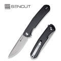 Флиппер-нож, SENCUT, Scitus S21042-1, сталь D2 88.2мм, рукоять G10 черная, лайнер-лок