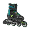 Ролики, Rollerblade, MICROBLADE XT, 33-36.5, 86B0751520NG02, NERO/VERDE PETROLIO