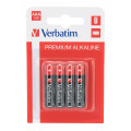 Verbatim Alcaline Battery AAA, 4pcs, Blister pack