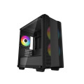 Carcasa DEEPCOOL CC360 ARGB / w/oPSU / Side panel / 3x120mm ARGB fans / ATX / Black