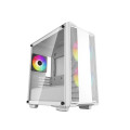 Carcasa DEEPCOOL CC360 WH ARGB / w/oPSU / Side panel / 3x120mm ARGB fans / ATX / White
