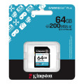 Card de memorie SD 64GB Kingston Canvas Go! Plus G4, 200/160MB/s