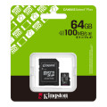 Card de memorie microSD 64GB Kingston Canvas Select Plus, 150MB/s + SD adapter