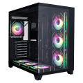 Корпус 1STPLAYER MV8-TP / no PSU / Side-Window / 4x120mm / ATX / Black