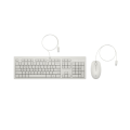 Проводная клавиатура и мышь HP 225 White