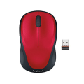 Logitech Wireless Mouse M235 Red, Optical Mouse, Nano receiver, Red/Black, Retail