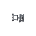 TV-Wall Mount for 23-42” - PureMounts ”PM- FM12-200”, Tilted, up to 30kg, Tilt: +3/ -10°, 56mm - 415mm wall distance, max.VESA 200x200, Steel black