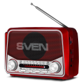 Колонка Портативная SVEN SRP-150, Red / 3W / Bluetooth / FM/AM/SW Radio / USB / microSD