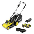 Аккумуляторные газонокосилки - Комплект аккумуляторов Karcher LMO 5-18 Dual Battery Set New (с 2 быстрыми зарядными устройствами) доступен с IV 2024 - Li-Ion / 2 x 18 В / 5 А·ч / 250 м² / 41 см / 25-75 мм / 45 л - 1.445-431.0