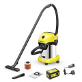 Многофункциональные пылесосы с аккумулятором - Комплект аккумуляторов Karcher WD 3-18 S V-17/20 - Li-Ion / 225 Вт / 17 л / 18 В / 2.5-5 Ач / 10-20 мин - 1.628-576.0