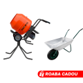 Set Betoniera TechnoWorker 180 L (Reductor, Motor cupru) + stativ + Roaba LUMAG 85 L Cadou