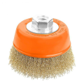 Perie cupa din sarma rasucita cu piulita WOKIN 100 mm M14x2 (Industrial)