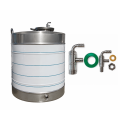 Butoi pentru vin din inox cu aerator 80L STEEL