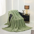 Cuvertura Relaxe Home Striped Fleece 200 x 230 cm Green
