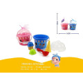 Set de jucarii pentru nisip in caldarusa 8buc, 18cm