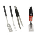Instrumente pentru gratar 3 buc (spatula, furculita, cleste)