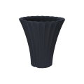 Ghiveci pentru flori din plastic "Lalea" D40cm, H42cm, negru