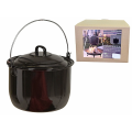 Кастрюля эмалированная Ambiance 24cm, 6.7l с крышкой и подвесной ручкой
