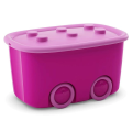 Cutie pentru jucării KIS 46l, 58X39XH32cm, cu rot, pink