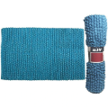 Covoras pentru baie 50X80cm MSV albastru, microfibra