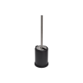Perie WC cu suport Tendance Stan H39cm, D11.5cm, metall, neagră