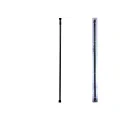 Tijă glisantă pentru perdea 110-200cm, neagră, aluminiu