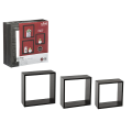 Set rafturi "Cub" Five 3buc: 30X30X12, 27X27X12, 24X24X12cm, negru