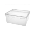 Container cu capac Econova Cristal 18l, 40X33.5X17cm, transparent
