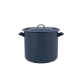Cratita emailata 30cm, 18l, capac din metal, albastru închis, Holland, SKU 54161
