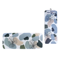 Covoras de baie 45X120 cm Tendance Arizona Dream Flowers, microfibra, gri