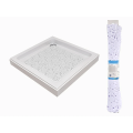 Covoras pentru dus 50X50cm Tendance Bubbles, alb, PVC