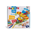 Set creativ Carioca Create&Color 3D-puzzle Jet Junior cu carioci 10 buc