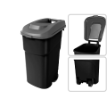 Container pentru gunoi Bytplast 90 l, negru