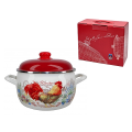 Cratita emailata Holland 849439 16 cm, 2.2 l, capac din metal