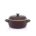 Cratita emailata Bordo Princ 24 cm, 5 l, capac din metal