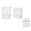 Корзина для белья с крышкой Econova Kobo 35 л, 38X26.2X50 см, белый